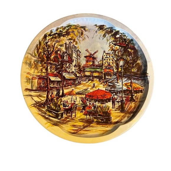 THREE Unused Daher 1971 Decorated Tray Moulin Rouge Paris France Made In England - Picture 2 of 9